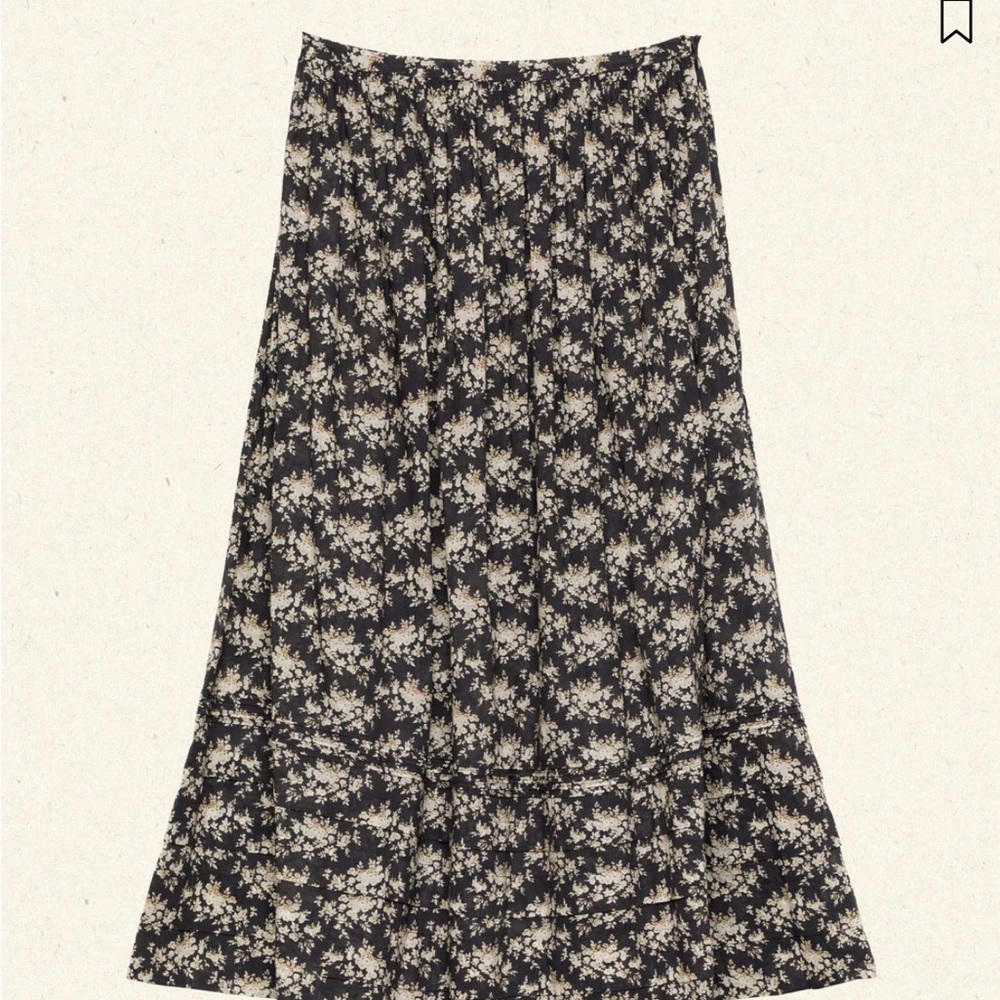 Doen MARCIE SKIRT
IN NOIR ROSIER FLORAL - Size Medium - Picture 3 of 6